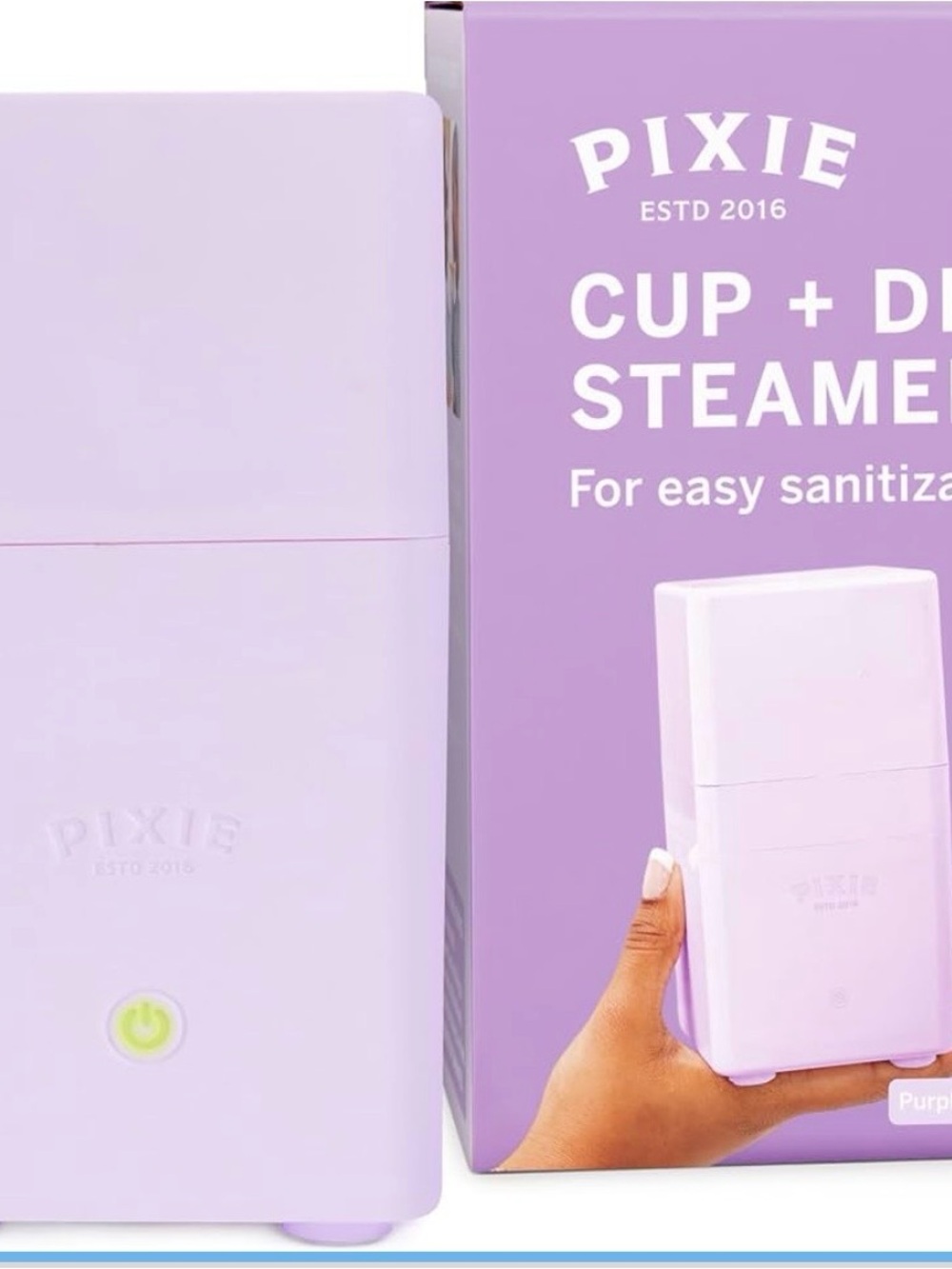 Pixi Lavender Cup + Dish Steamer - Portable Bath & Body Sanitizer